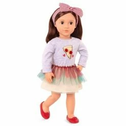 Best Pirce 💯 Our Generation Posable 18" Pizza Chef Doll with Storybook - Francesca 🧨