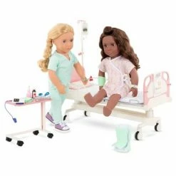 Best Pirce 😍 Our Generation Adjustable Hospital Bed & Doctor Set for 18" Dolls - Get Well Bed 😀 -Our Generation shop unnamed file 121
