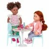 Deals ⌛ Our Generation Furniture Playset for 18" Dolls - Table for Two in White & Blue 🎁 -Our Generation shop unnamed file 139