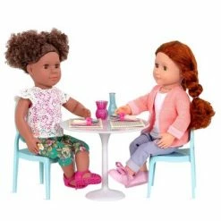 Deals ⌛ Our Generation Furniture Playset for 18" Dolls - Table for Two in White & Blue 🎁 -Our Generation shop unnamed file 140