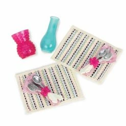 Deals ⌛ Our Generation Furniture Playset for 18" Dolls - Table for Two in White & Blue 🎁 -Our Generation shop unnamed file 141