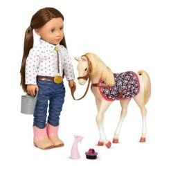 Promo 💯 Our Generation Palomino Horse Foal Accessory Set for 18" Dolls 😉