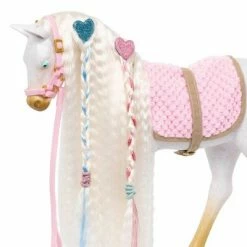 Promo 🤩 Our Generation 12" Hair Play Foal - Glitter & Hearts Andalusian Horse in White ⭐ -Our Generation shop unnamed file 250