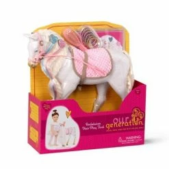 Promo 🤩 Our Generation 12" Hair Play Foal - Glitter & Hearts Andalusian Horse in White ⭐ -Our Generation shop unnamed file 253