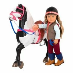 Buy 🤩 Our Generation Black & White Paint Horse with Saddle Accessory Set for 18" Dolls 🎉 -Our Generation shop unnamed file 268