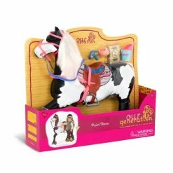 Buy 🤩 Our Generation Black & White Paint Horse with Saddle Accessory Set for 18" Dolls 🎉 -Our Generation shop unnamed file 269