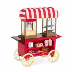 Flash Sale 😍 Our Generation Retro Pretzel & Popcorn Play Food Stand for 18" Dolls - Poppin' Plenty Snack Cart 🎁 -Our Generation shop unnamed file 288