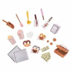 Flash Sale 😍 Our Generation Retro Pretzel & Popcorn Play Food Stand for 18" Dolls - Poppin' Plenty Snack Cart 🎁 -Our Generation shop unnamed file 289