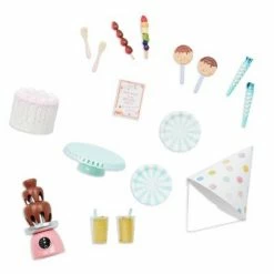 Best deal ❤️ Our Generation Party Time 🥳 Birthday Sweets Table Accessory Set for 18" Dolls 👏 -Our Generation shop unnamed file 335