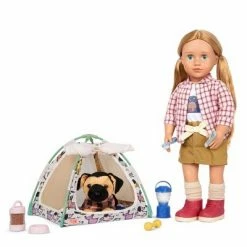 Best Sale ⭐ Our Generation Camping Tails Pet Tent Accessory Set for 18" Dolls 👏