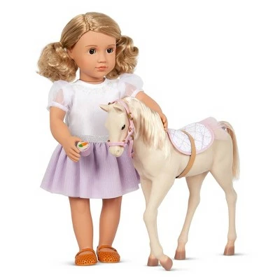 Best deal ๐ Our Generation Palomino Party Foal Horse Accessory Set for 18" Dolls ๐ 3 Best deal ๐ Our Generation Palomino Party Foal Horse Accessory Set for 18" Dolls ๐