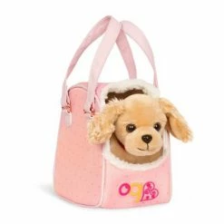 Best Sale 😀 Our Generation Hop In 🐶 Dog Carrier & Pet Plush Puppy for 18" Dolls 😉
