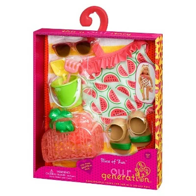 Brand new ๐คฉ Our Generation ๐ฉฑ Swimsuit Outfit for 18" Dolls - Slice of Fun ๐ฏ 4 Brand new ๐คฉ Our Generation ๐ฉฑ Swimsuit Outfit for 18" Dolls - Slice of Fun ๐ฏ - Image 2