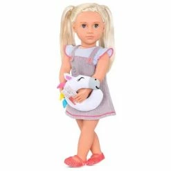Best Pirce 🎁 Our Generation Travel By Train with Unicorn Pillow Fashion Outfit for 18" Dolls 😍