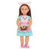 Best Sale 😉 Our Generation Rabbits & Carrots Bunny-Themed Baking Outfit for 18" Dolls 🎁