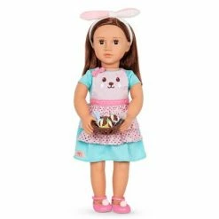 Best Sale 😉 Our Generation Rabbits & Carrots Bunny-Themed Baking Outfit for 18" Dolls 🎁