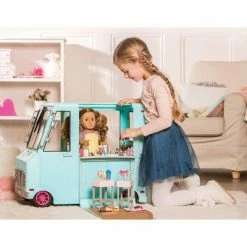 Hot Sale 💯 Our Generation Sweet Stop Ice Cream Truck with Electronics for 18" Dolls - Light Blue 😀 -Our Generation shop unnamed file 678