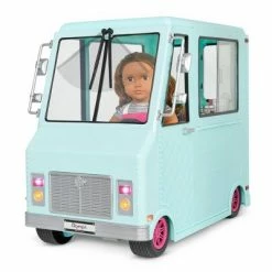 Hot Sale 💯 Our Generation Sweet Stop Ice Cream Truck with Electronics for 18" Dolls - Light Blue 😀 -Our Generation shop unnamed file 683