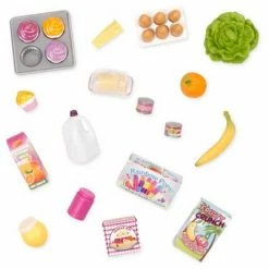 Deals 🔥 Our Generation Kitchen Accessory with Play Food for 18" Dolls - Gourmet Kitchen Playset - Lilac 🎉 -Our Generation shop unnamed file 689