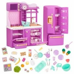 Deals 🔥 Our Generation Kitchen Accessory with Play Food for 18" Dolls - Gourmet Kitchen Playset - Lilac 🎉 -Our Generation shop unnamed file 690