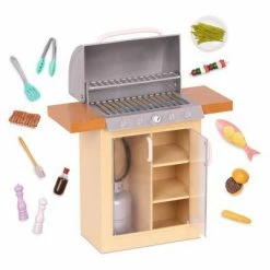 Cheapest 🔥 Our Generation BBQ Playset with Play Food for 18" Dolls - Backyard Grill 👍 -Our Generation shop unnamed file 713
