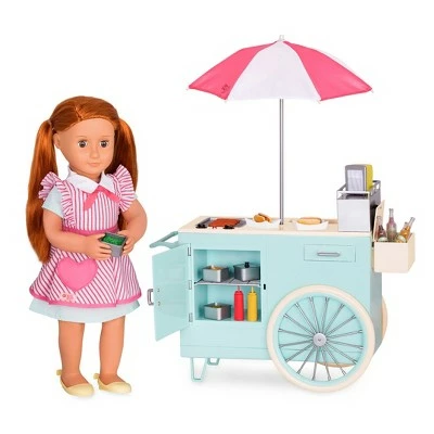 Coupon 🎉 Our Generation Hot 🐶 Dog Cart Accessory with Play Food for 18" Dolls - Retro Collection 🔥 4 Coupon 🎉 Our Generation Hot 🐶 Dog Cart Accessory with Play Food for 18" Dolls - Retro Collection 🔥 - Image 2