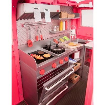 Outlet ๐ฅ Our Generation Grill to Go Food Truck Playset with Electronics for 18" Dolls - Pink โจ 4 Outlet ๐ฅ Our Generation Grill to Go Food Truck Playset with Electronics for 18" Dolls - Pink โจ - Image 2