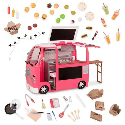 Outlet ๐ฅ Our Generation Grill to Go Food Truck Playset with Electronics for 18" Dolls - Pink โจ 8 Outlet ๐ฅ Our Generation Grill to Go Food Truck Playset with Electronics for 18" Dolls - Pink โจ - Image 6