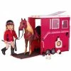 Coupon 💯 Our Generation 18" Posable Riding Doll Lily-Anna with Outfits, Horse, and Trailer Accessory 🔥 -Our Generation shop unnamed file 802