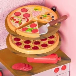 Hot Sale ❤️ Our Generation Easy Cheesy Pizzeria Restaurant Accessory Playset for 18" Dolls 🌟 -Our Generation shop unnamed file 820