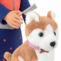 Deals 🥰 Our Generation Leslie with Plush 🐶 Dog Husky 18" Doll & Pet Set 💯 -Our Generation shop unnamed file 851
