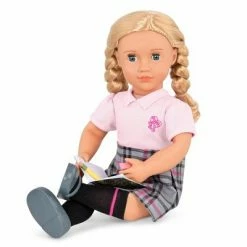 Outlet 🎉 Our Generation Hally with Storybook & Accessories 18" Posable School Doll 👍 -Our Generation shop unnamed file 866