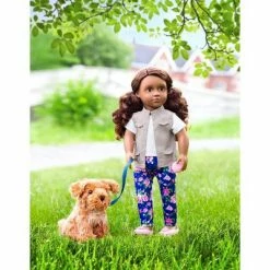 Brand new ❤️ Our Generation Malia with Plush 🐶 Dog Poodle 18" Doll & Pet Set 💯