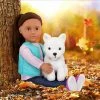 Wholesale 👏 Our Generation Cassie and Pet Samoyed 18" Doll & Pet Plush 🦮 Dog Set 🎁