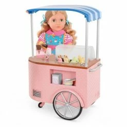 Outlet 😀 Our Generation Two Scoops Ice Cream Cart Accessory Set for 18" Dolls ✨