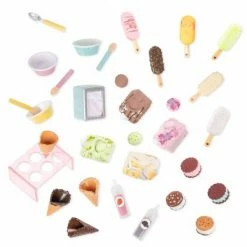 Outlet 😀 Our Generation Two Scoops Ice Cream Cart Accessory Set for 18" Dolls ✨ -Our Generation shop unnamed file 93